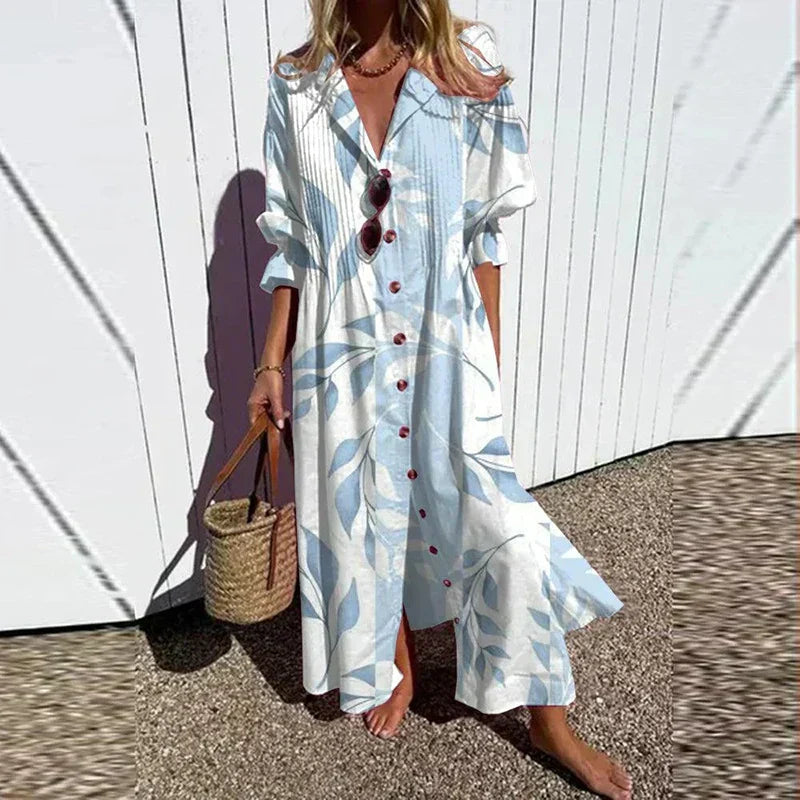 Robe Maxi Fleurie Femme - Style Bohème Élégant