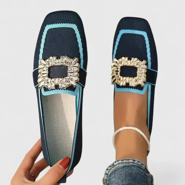 Mocassins élégants pour femmes avec boucle décorative
