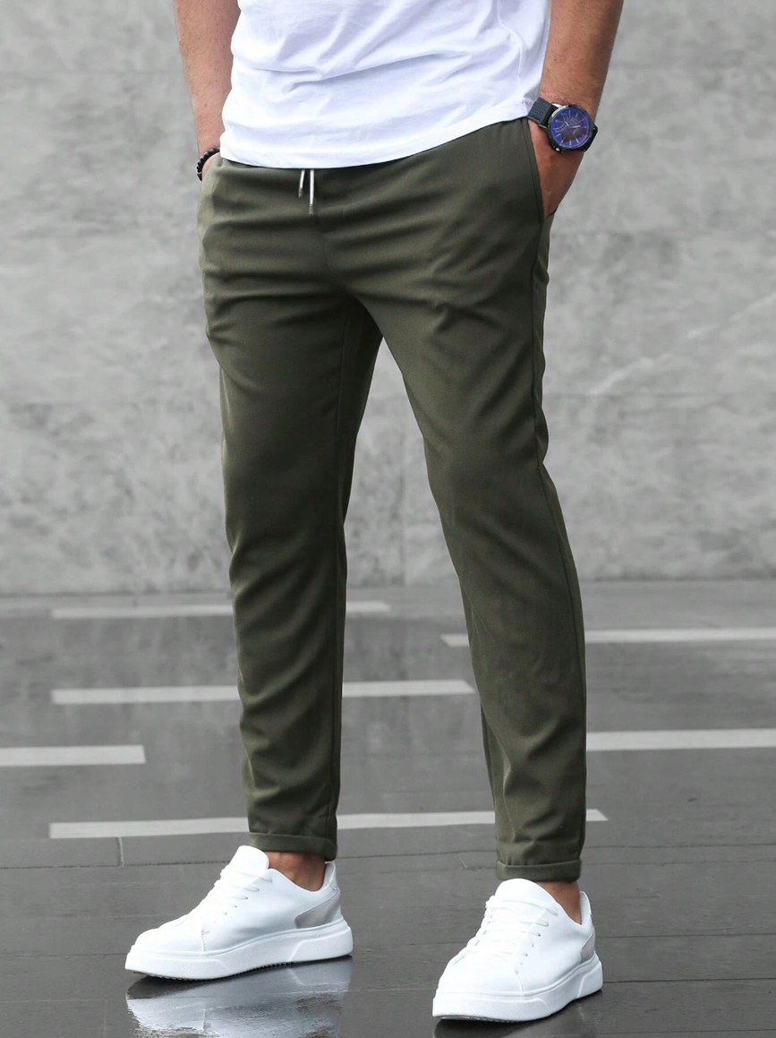 Men’s Jogger Pants with Drawstring Waist