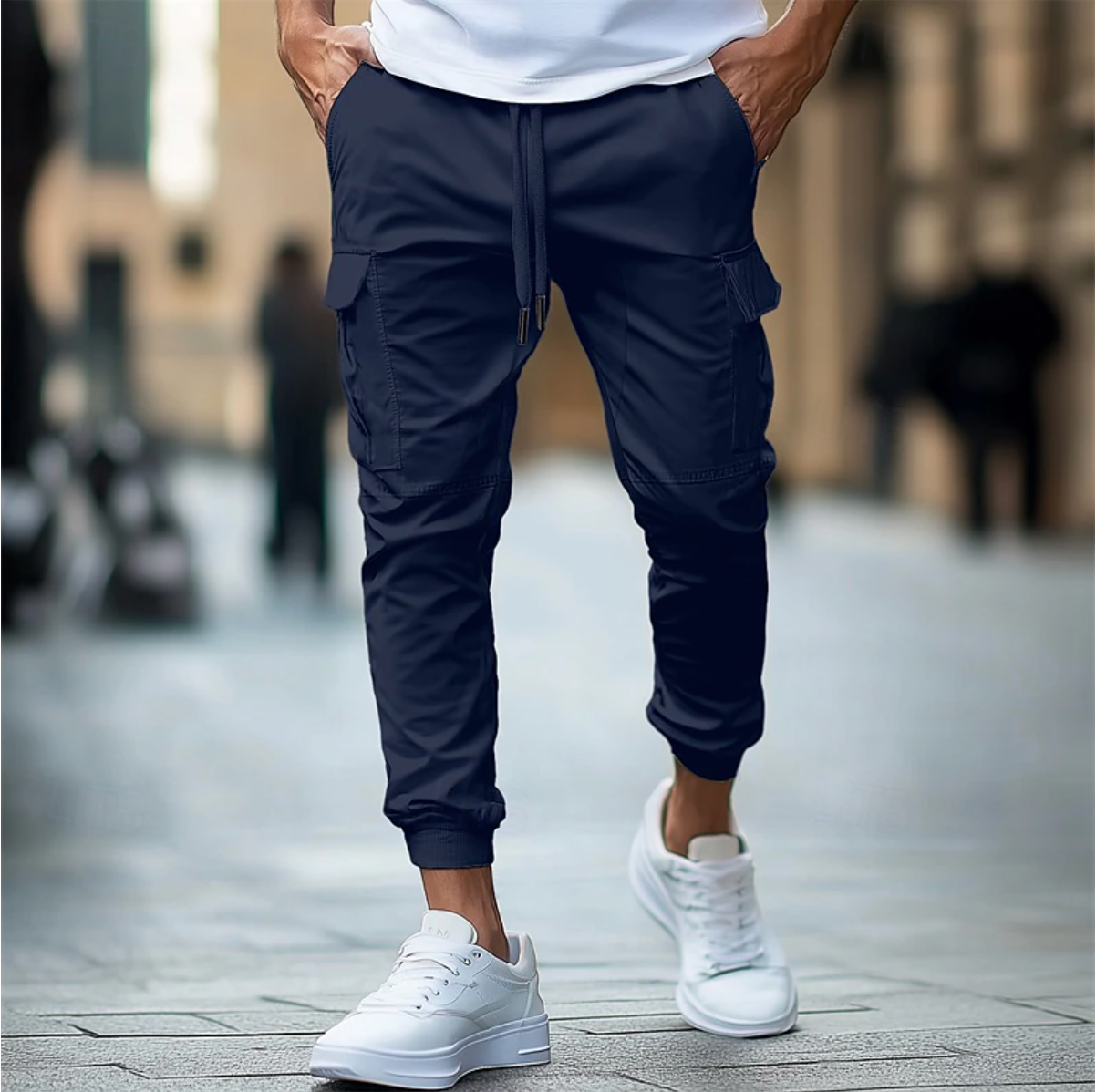 Men's Cargo Pants Slim Fit Casual Urban Style