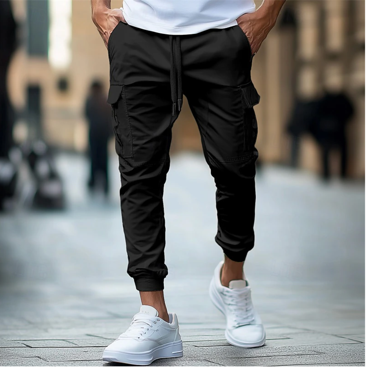 Men's Cargo Pants Slim Fit Casual Urban Style