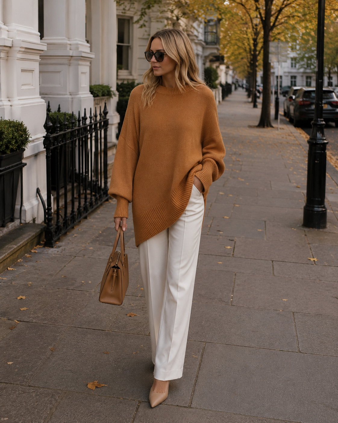 Pull-Poncho En Maille Oversize Pour Femme