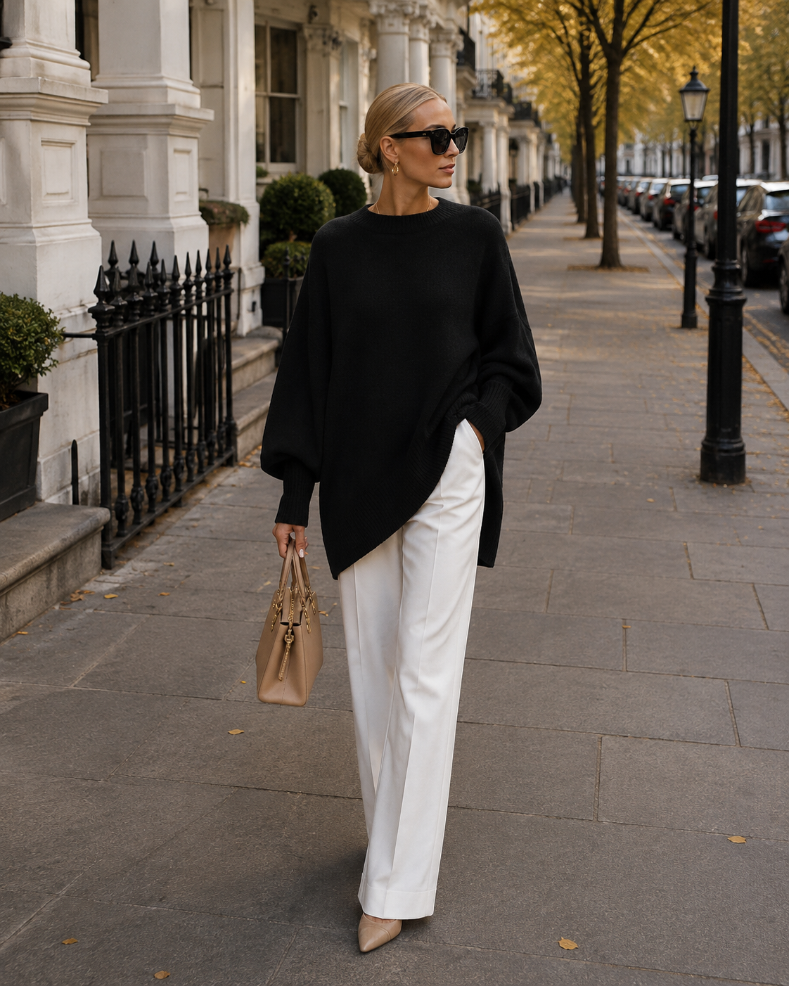 Pull-Poncho En Maille Oversize Pour Femme