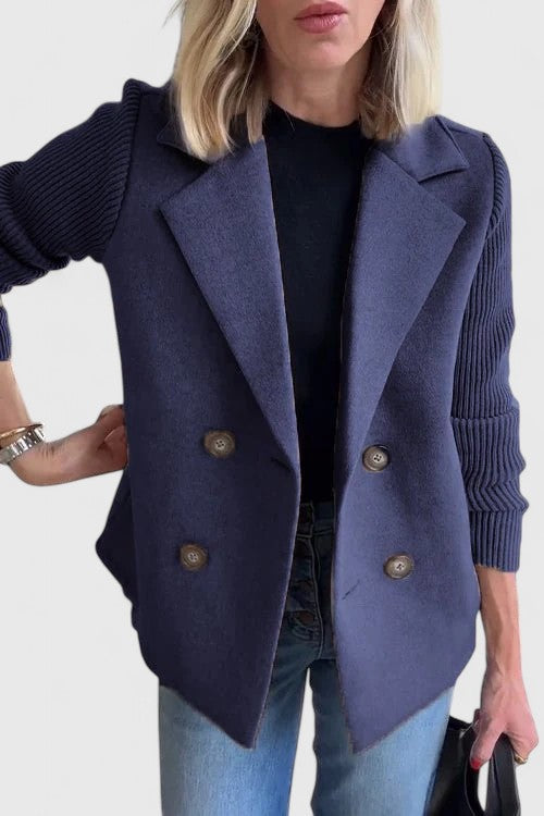 Double-Breasted Relaxed-Fit Women's Blazer