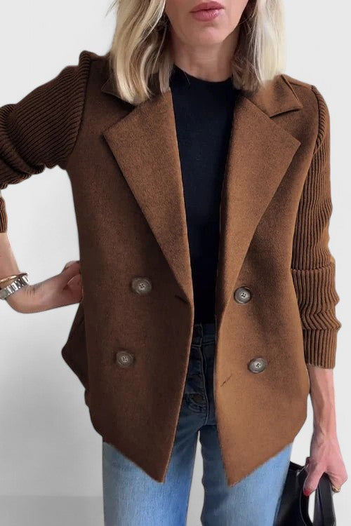 Double-Breasted Relaxed-Fit Women's Blazer