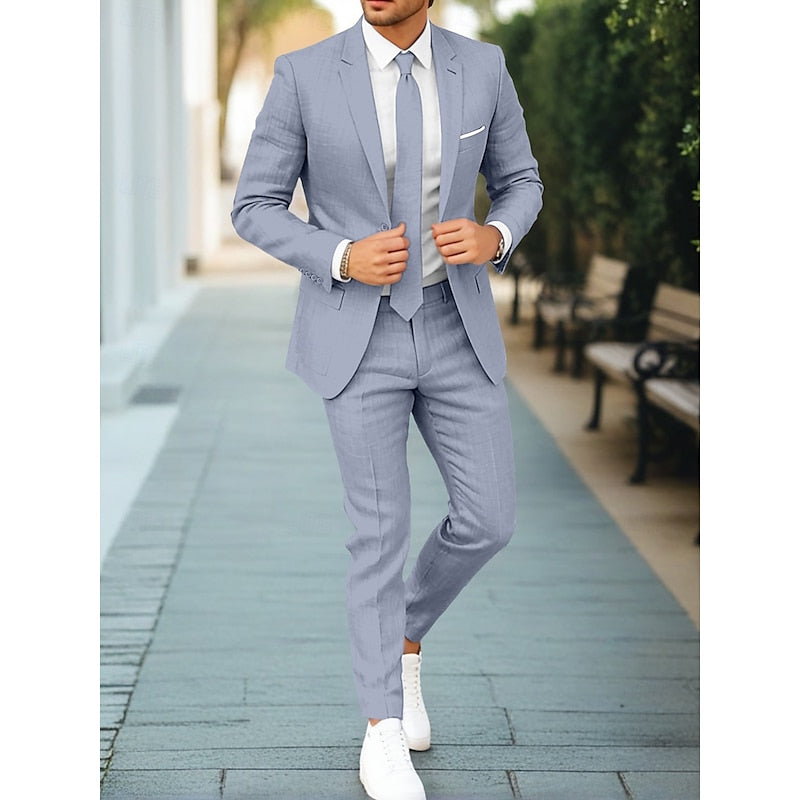 Ensemble Costume Homme Veste Gilet Pantalon