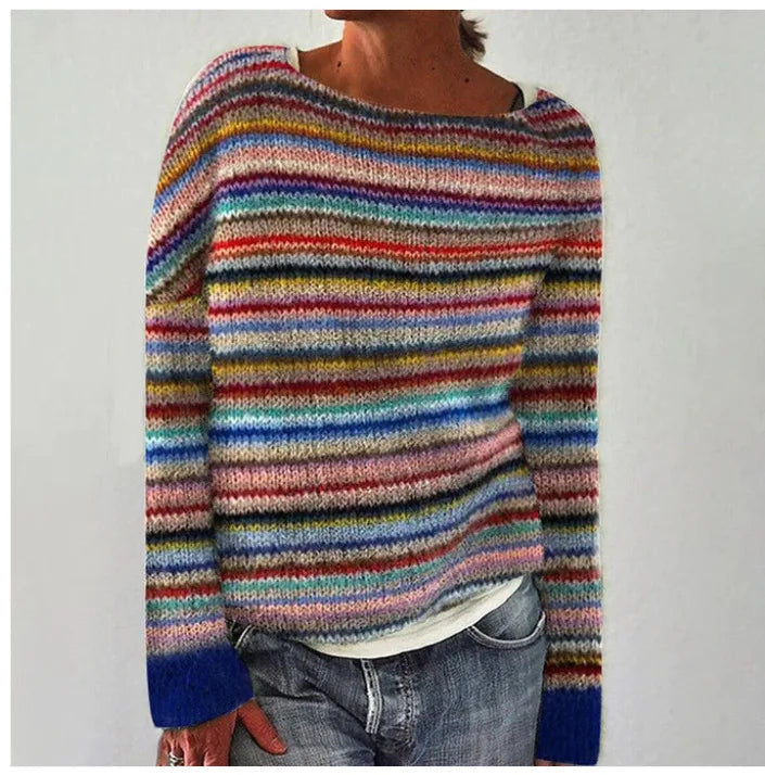 Colorful Nordic Pattern Women's Pullover