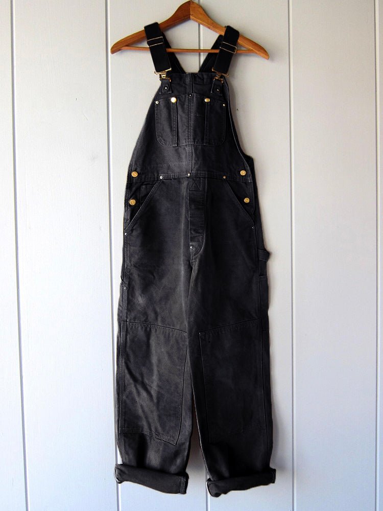 Women’s utility jumpsuit with shoulder straps and a relaxed fit