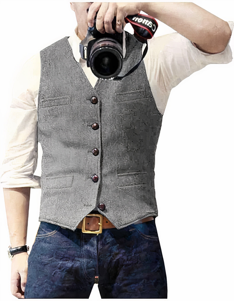 Gilet Décontracté Classique Pour Homme