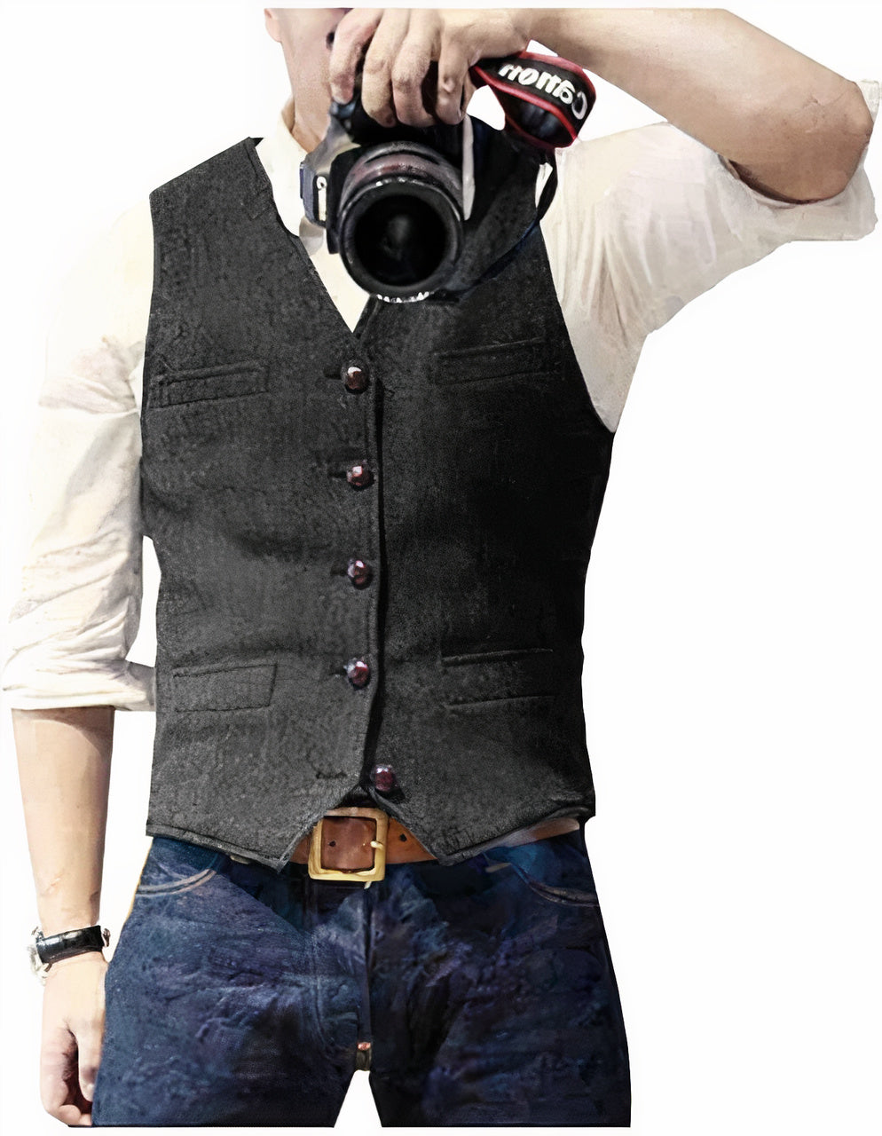 Gilet Décontracté Classique Pour Homme