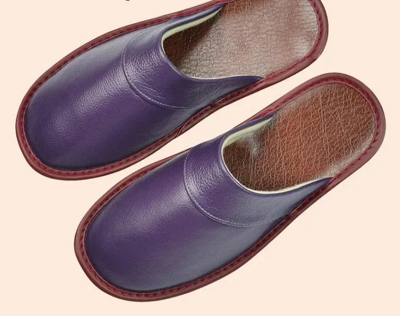 Pantoufles Homme en Cuir Style Décontracté