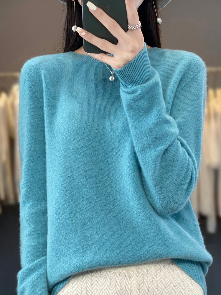 Pull À Col Rond En Maille Douce Pour Femme