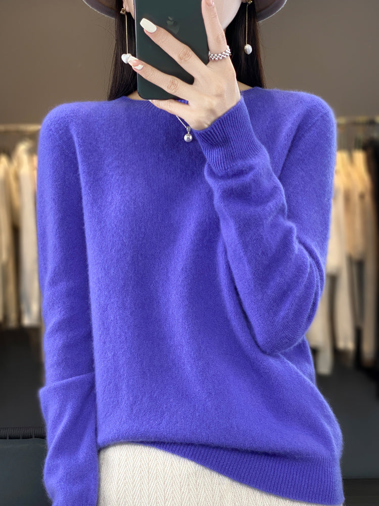 Pull À Col Rond En Maille Douce Pour Femme