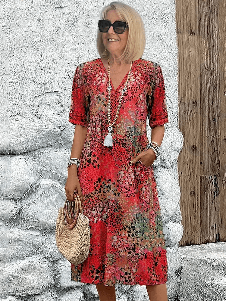 Ocean Breeze summer flowy dress for women