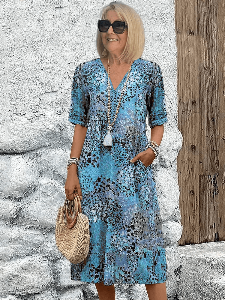 Ocean Breeze summer flowy dress for women