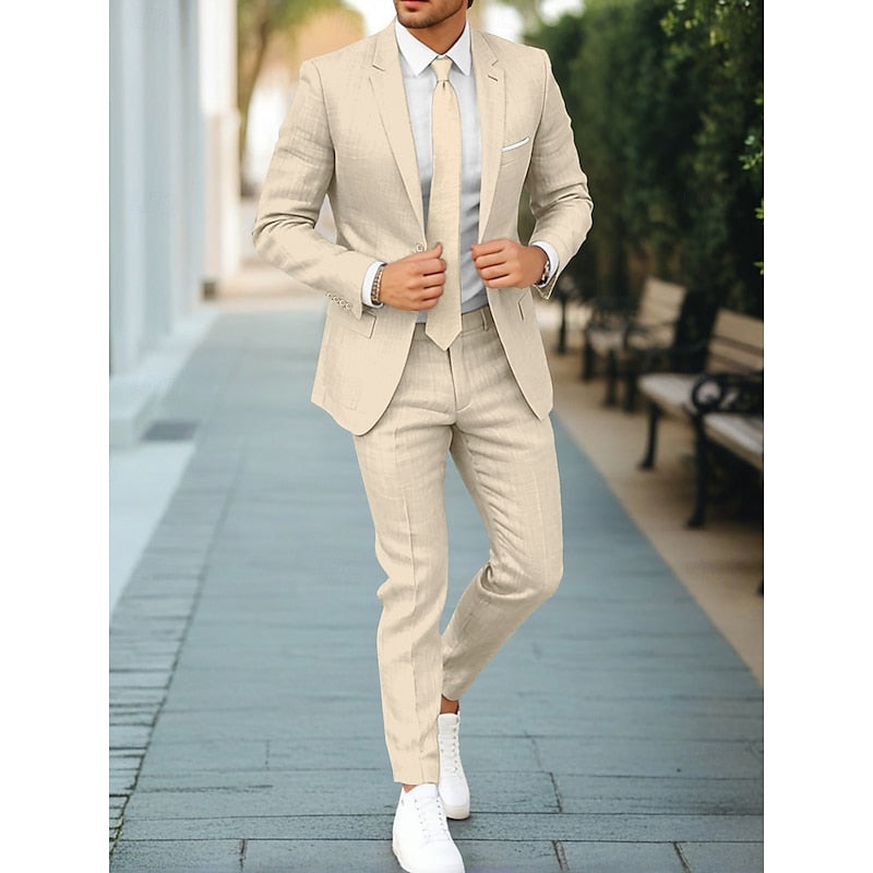 Ensemble Costume Homme Veste Gilet Pantalon