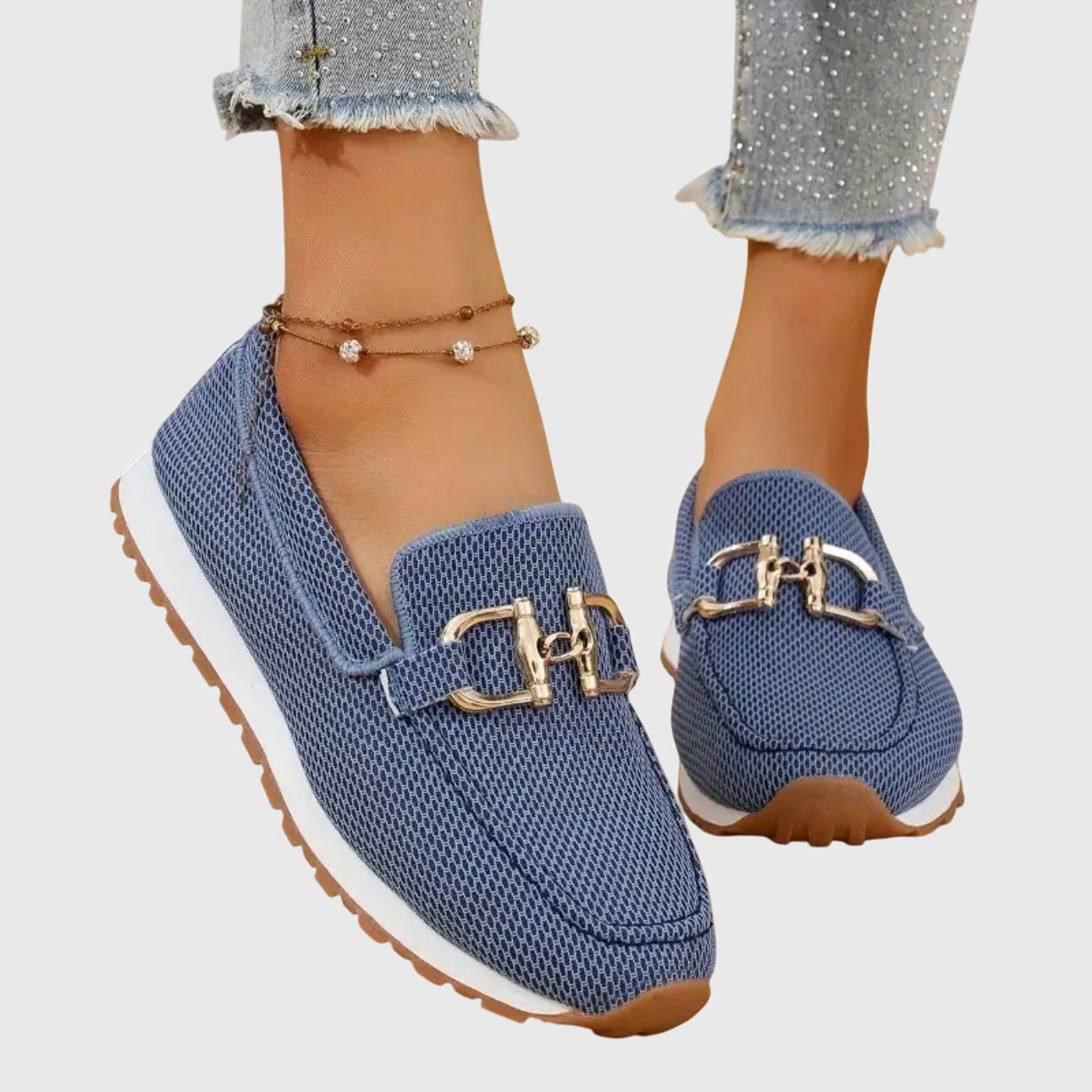 Casual Slip-On Moccasins with Flexible Sole and Comfortable Fit