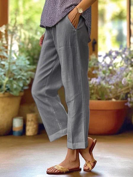Pantalon Femme Ample et Léger Coupe Fluide