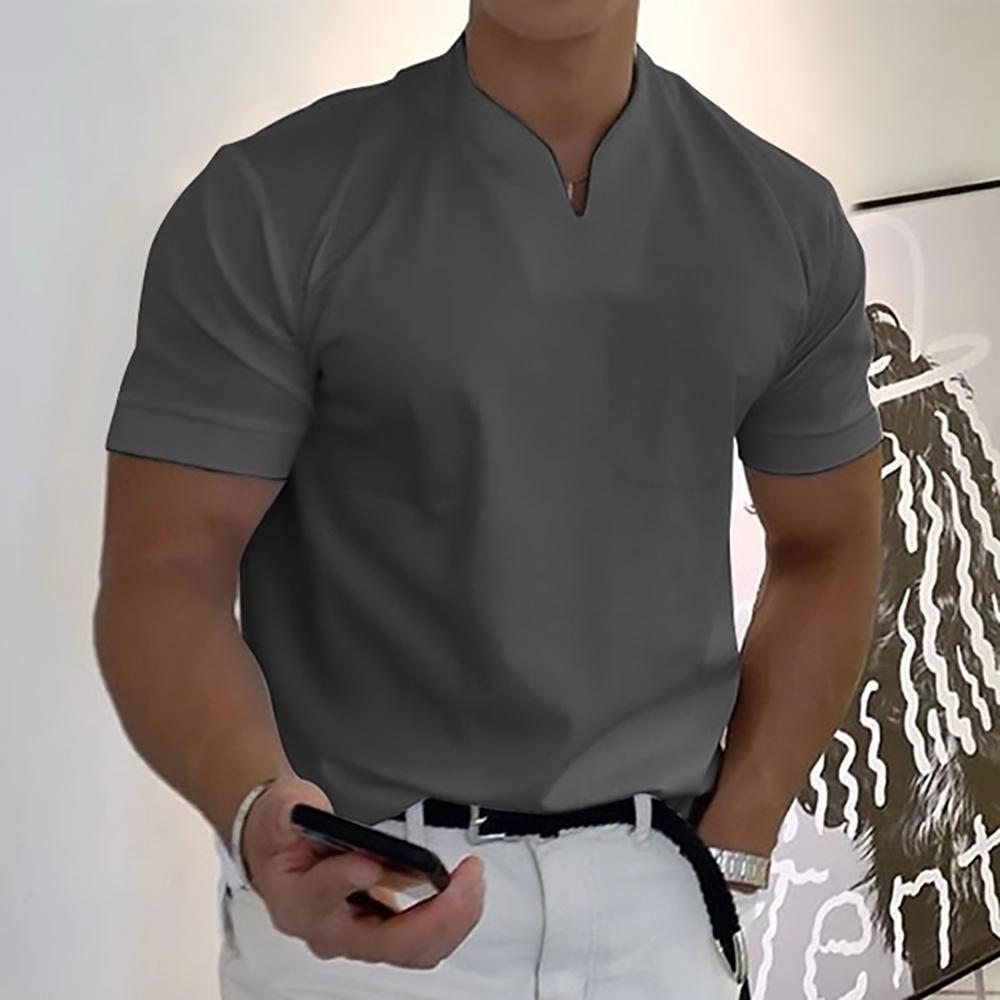 Men's Modern V-Neck Short Sleeve T-Shirt