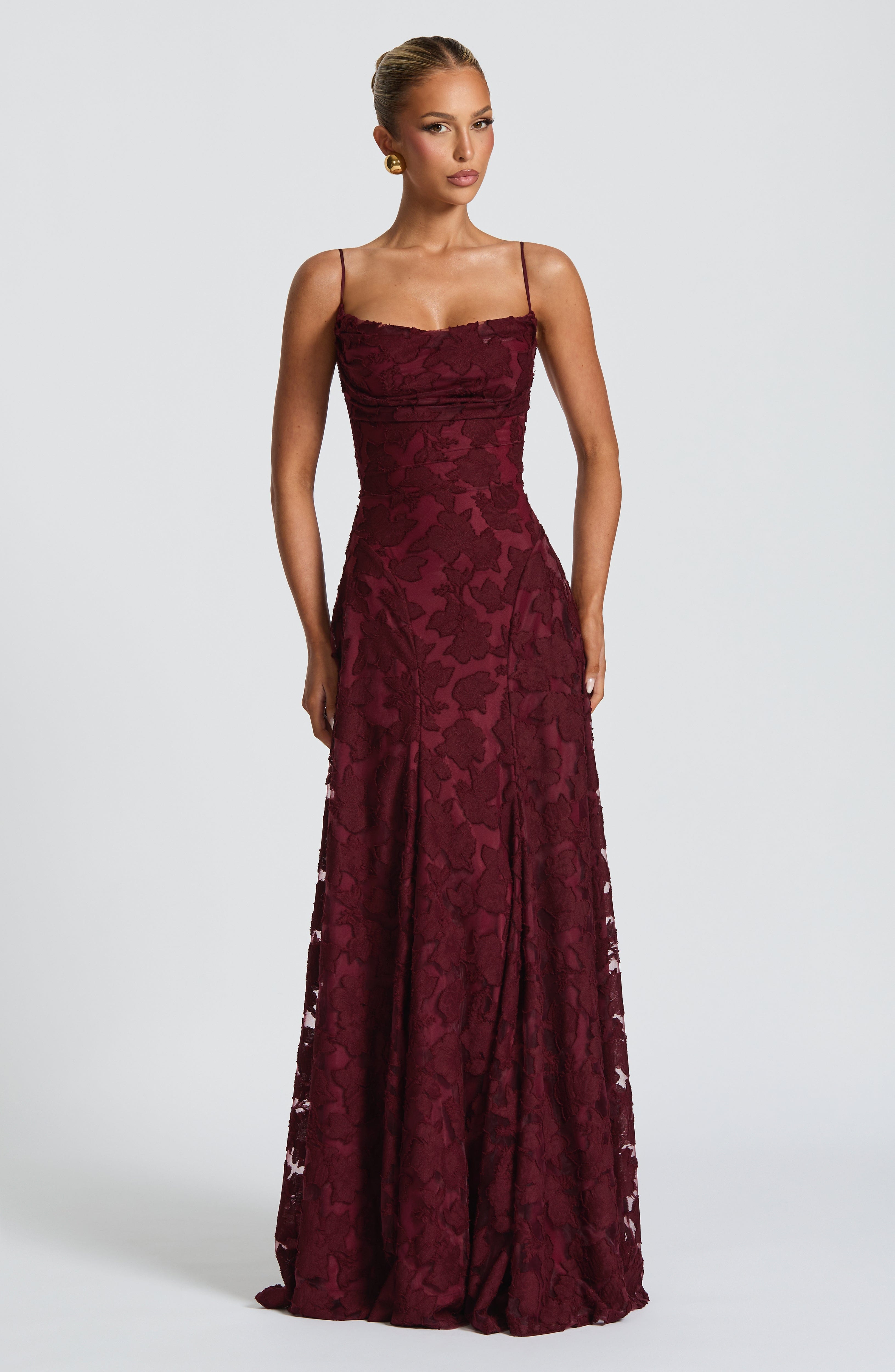 Elegant Long Lace Evening Dress for Women