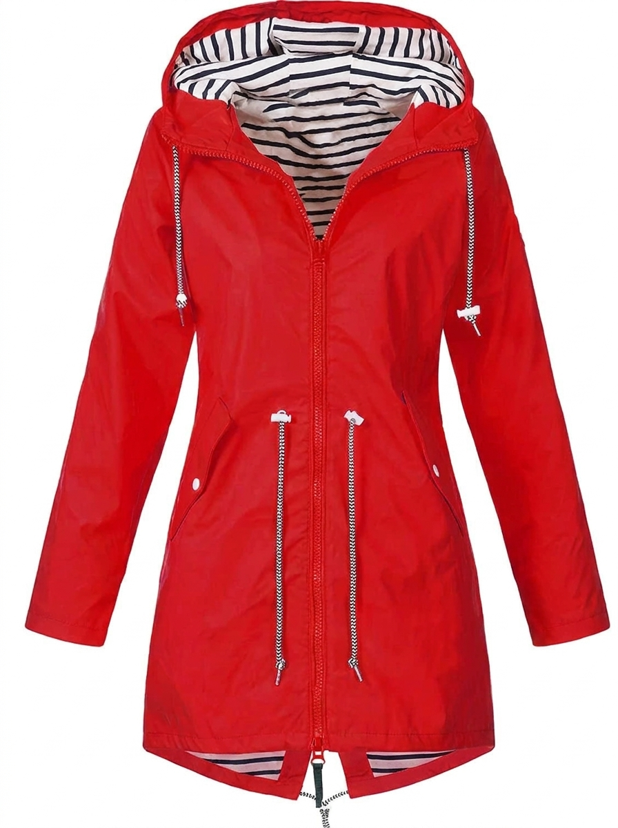 Women's Waterproof Hooded Raincoat