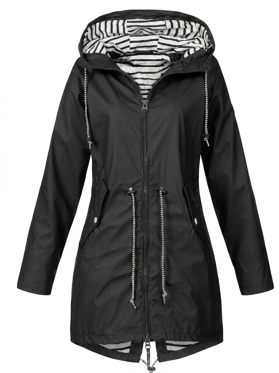Women's Waterproof Hooded Raincoat