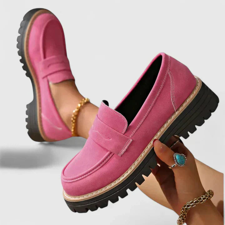 Mocassins Femme Style Décontracté Semelle Épaisse