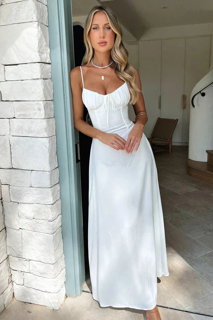 Jadyn - Flowing Long Dress for Women with Adjustable Straps
