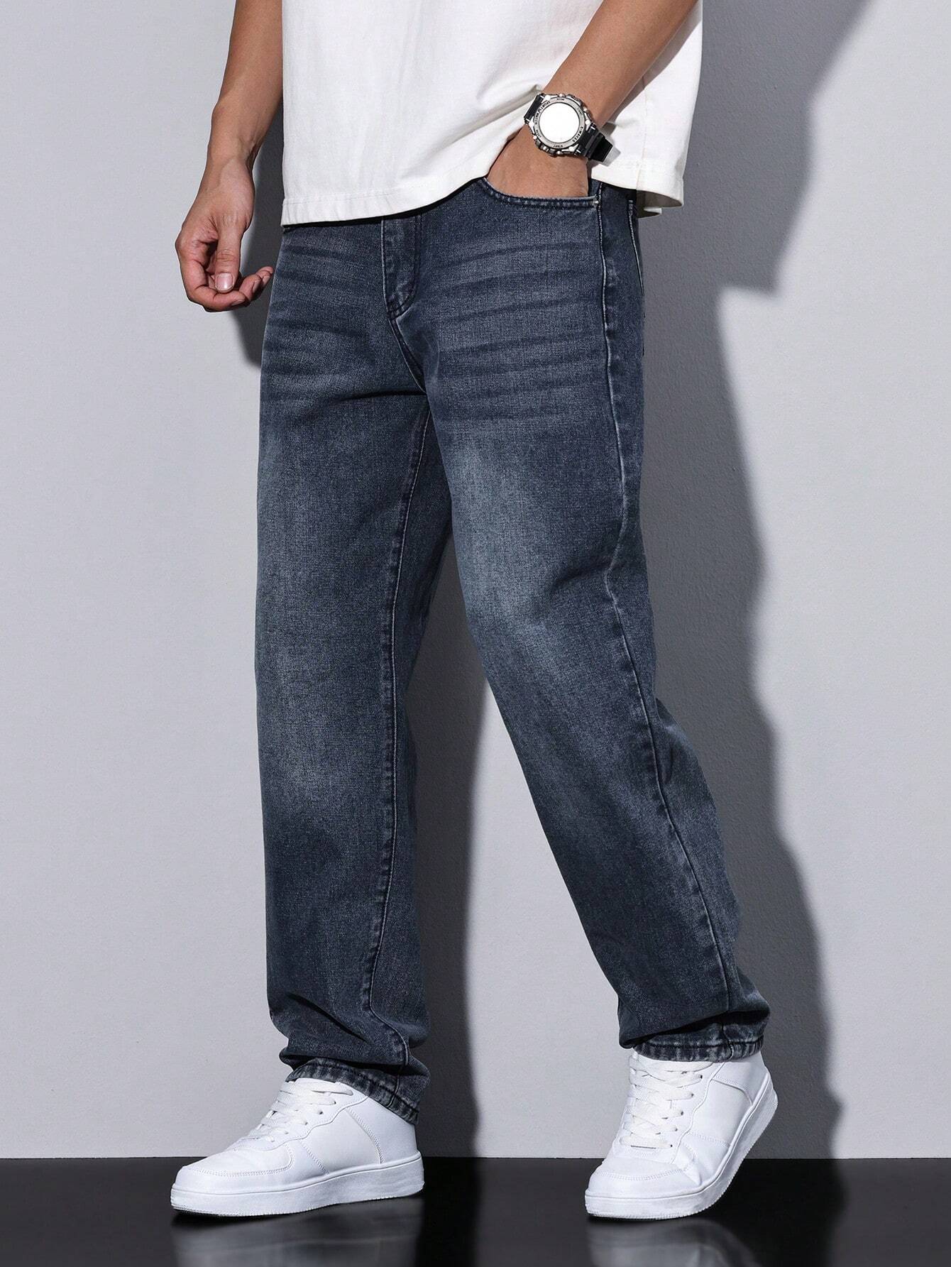 Jean Décontracté Coupe Ample pour Homme