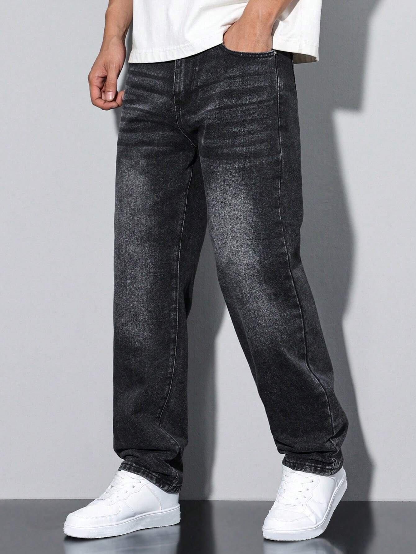 Jean Décontracté Coupe Ample pour Homme