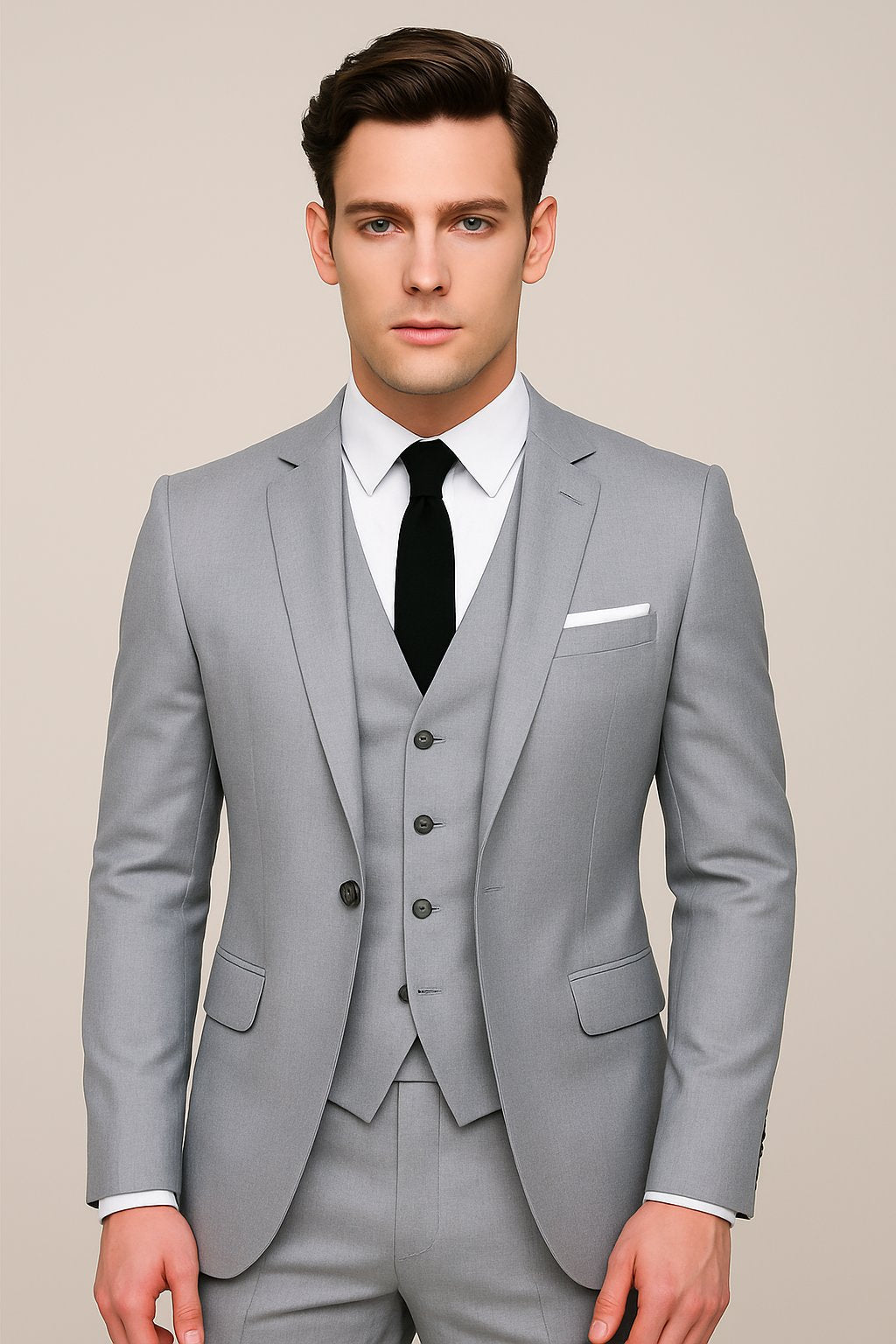 Men’s 3-Piece Suit with a Tailored, Modern Fit
