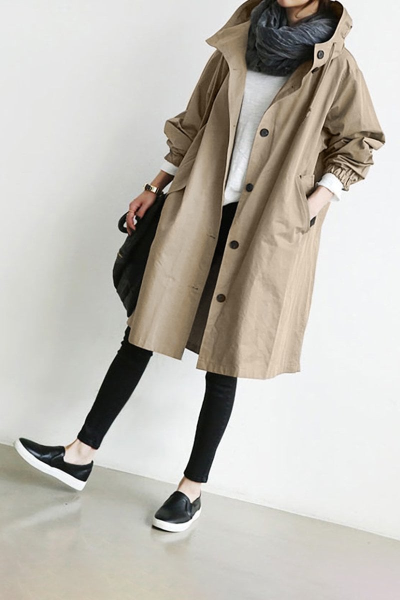 Casual Long Hooded Coat for Women