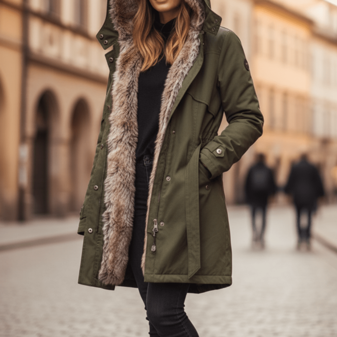 Women’s Winter Parka with Fur Lining