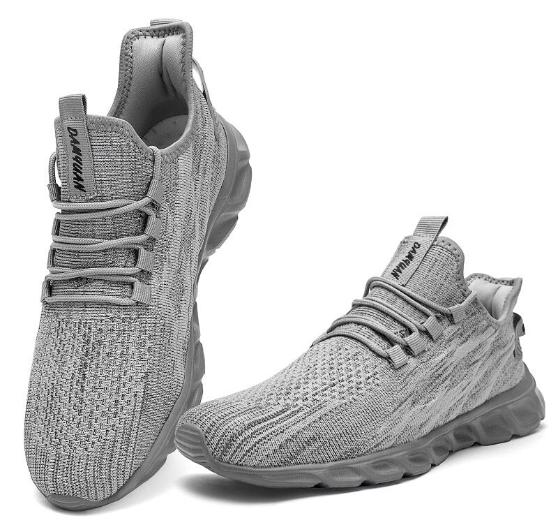 Men's Breathable Mesh Lace-Up Sneakers