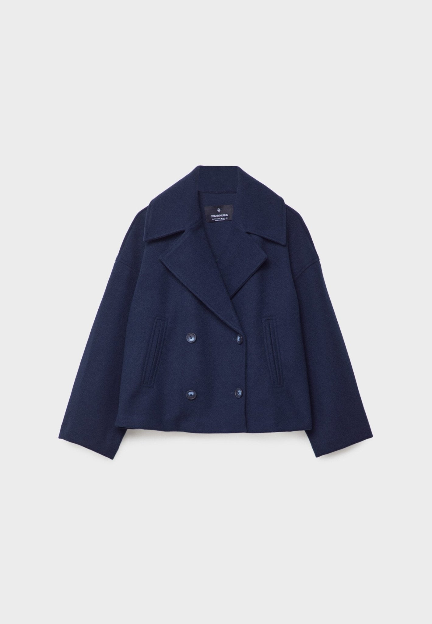 Women's Fitted Blazer Jacket with Buttons