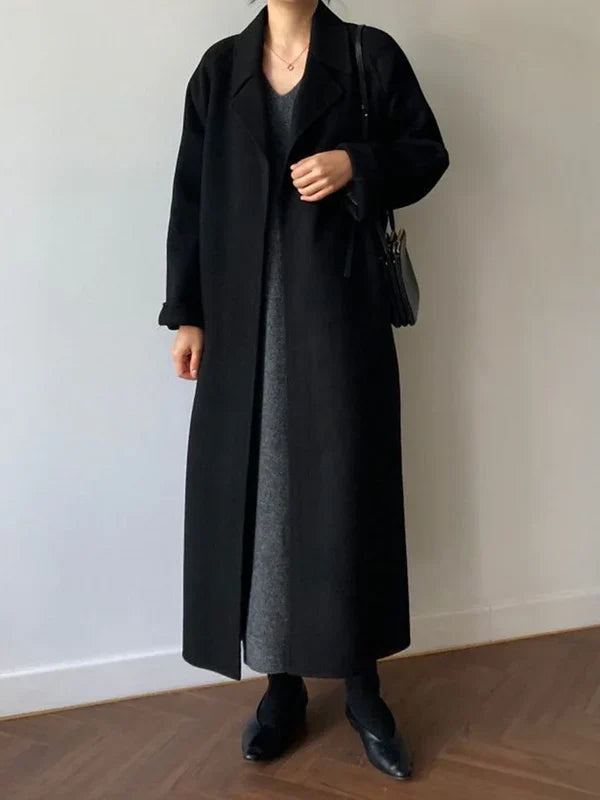 Long Women's Belted Coat