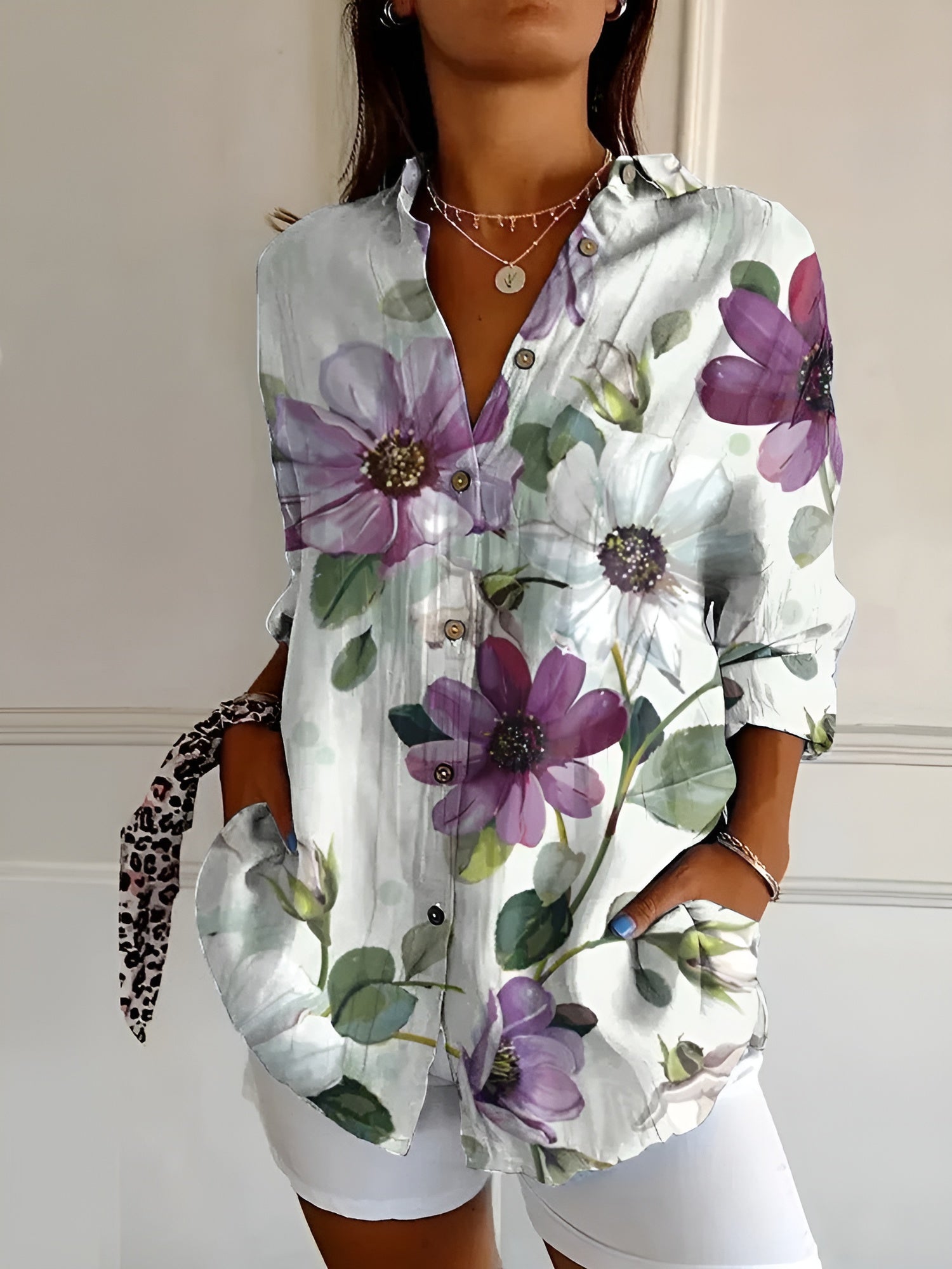 Floral Print Blouse for Women