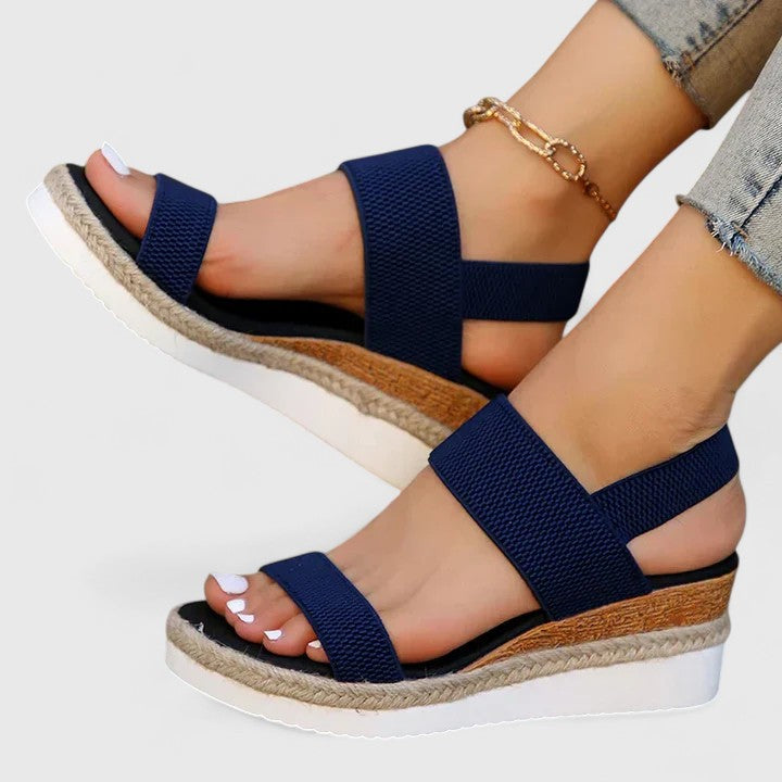 Sandales compensées confortables pour femme
