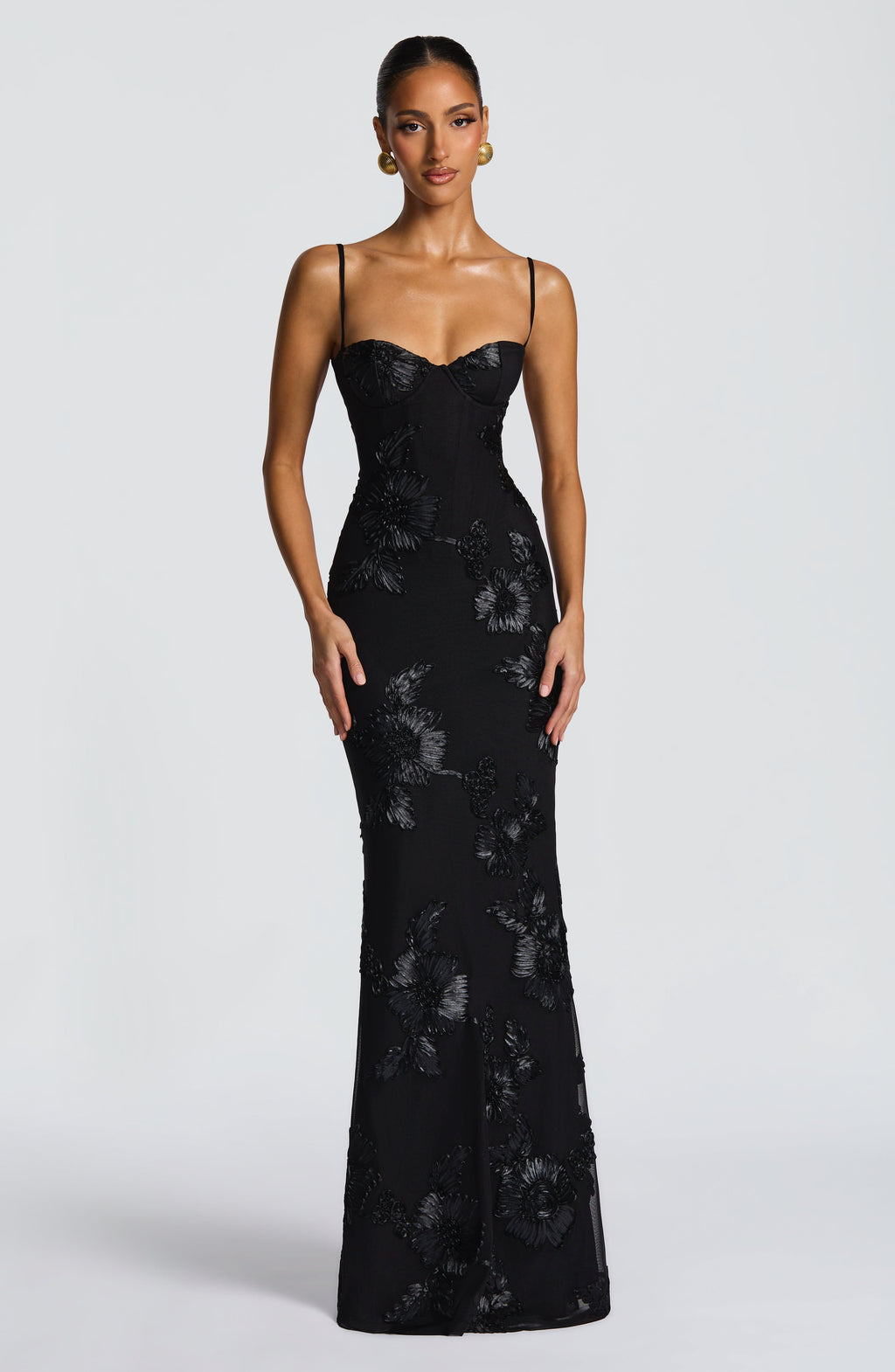 Robe Longue Sirène Élégante et Ornée Pour Femme